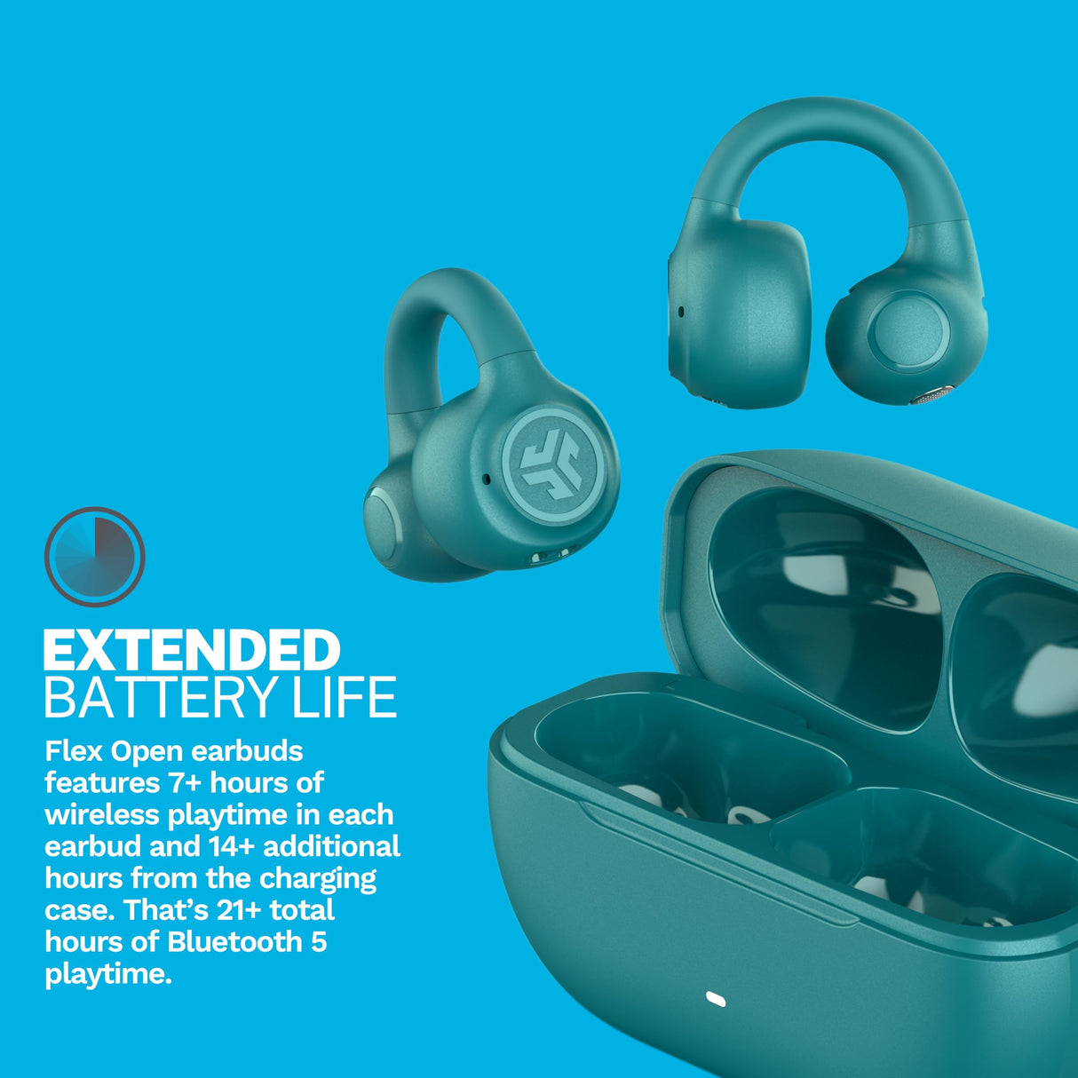 Jlab - Flex True Wireless Earbuds - Teal