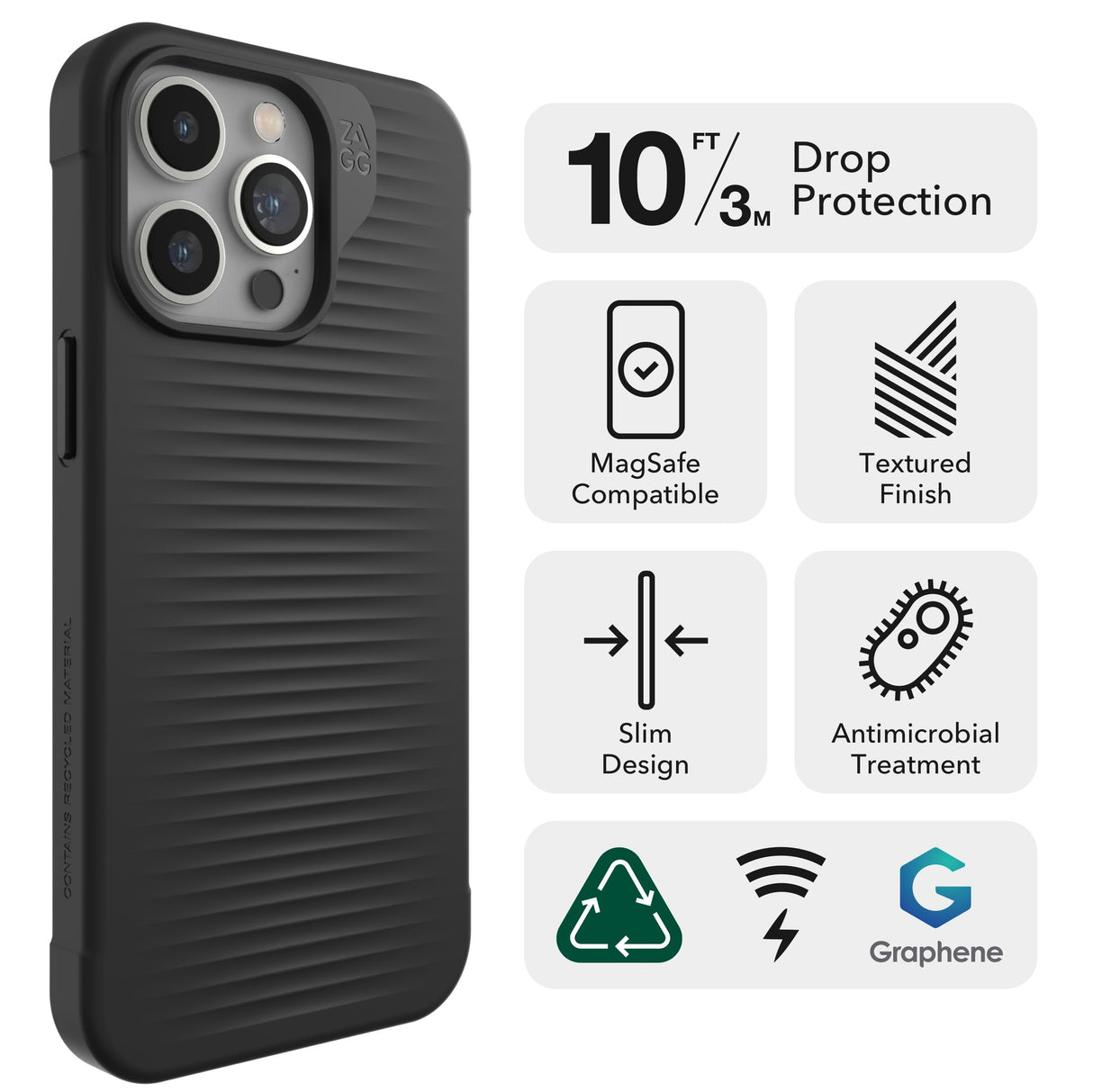 Zagg - Luxe Case For Samsung Galaxy A15 5g - Black