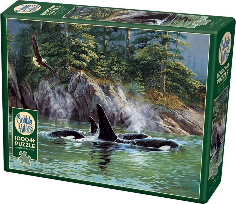 Cobble Hill 1000 Piece Puzzle - Orcas - Sample Poster Included