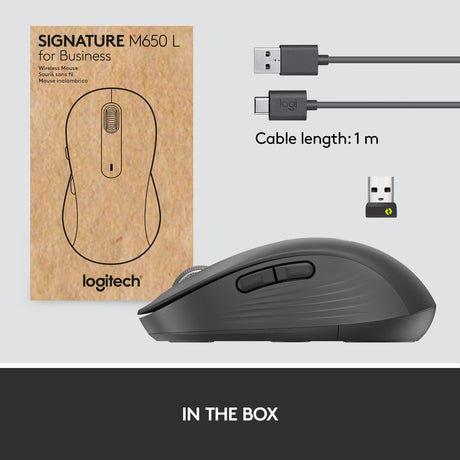 LOGITECH M650 WIRELESS MOUSE LARGE