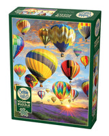 Cobble Hill 1000 Piece Puzzle - Hot Air Balloons - Sample Poster Included