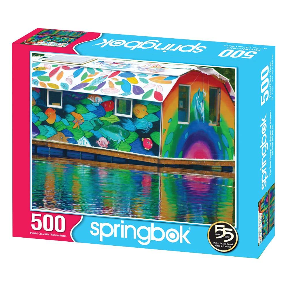 Springbok's 500 Piece Jigsaw Puzzle The Boat House - Made in USA