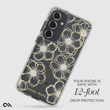 Case-mate - Floral Gems Case For Samsung Galaxy S24 Plus - Gold