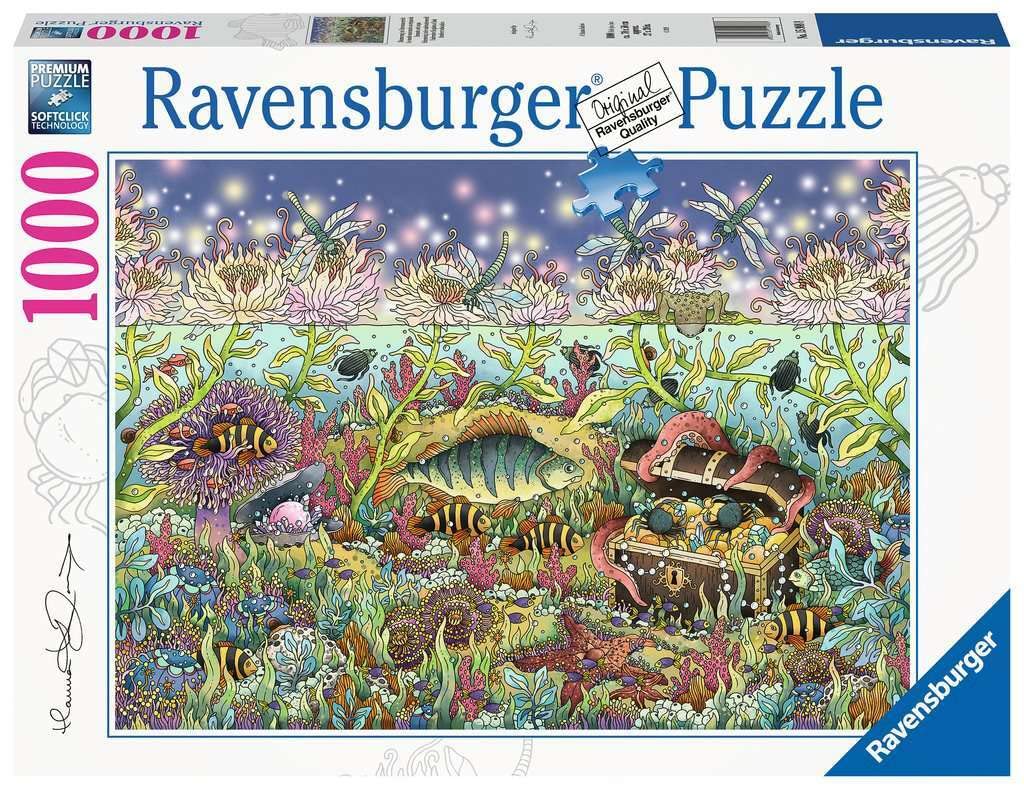 Ravensburger Underwater Kingdom 1000 Piece Puzzle for Adults - Every Piece is Unique, Softclick Technology Means Pieces Fit Together Perfectly