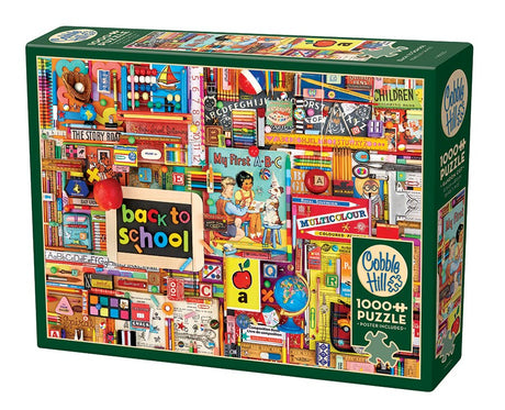 Cobble Hill 1000 Piece Puzzle - Back to School - Sample Poster Included - image 4