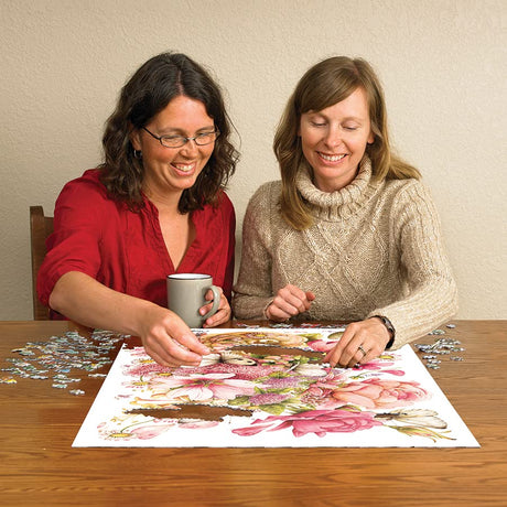 Cobble Hill 1000 Piece Puzzle - Bastin Bouquet - Sample Poster Included - image 4