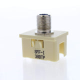 Pass & Seymour P&S Ivory F-Type Recessed Self-Terminating Coax Video Cable Smooth Jack SFF-I