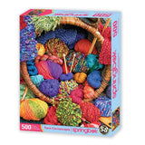 Springbok's 500 Piece Jigsaw Puzzle Yarn Cornucopia- Made in USA