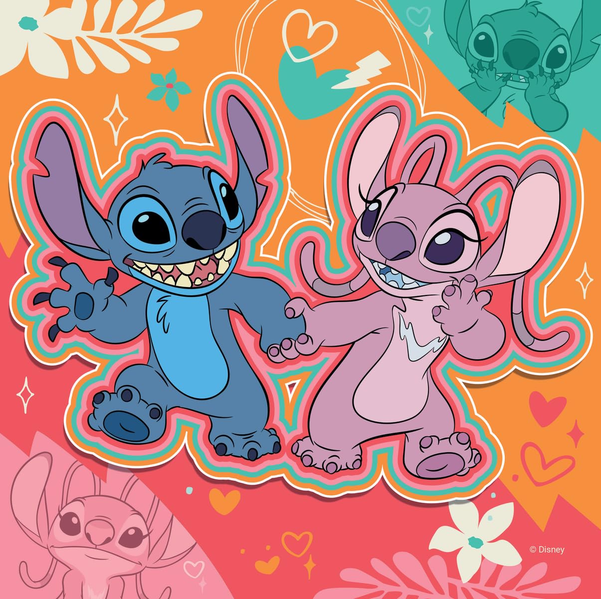 Ravensburger Disney Stitch 3x49 Piece Jigsaw Puzzle for Kids - Every Piece is Unique, Pieces Fit Together Perfectly