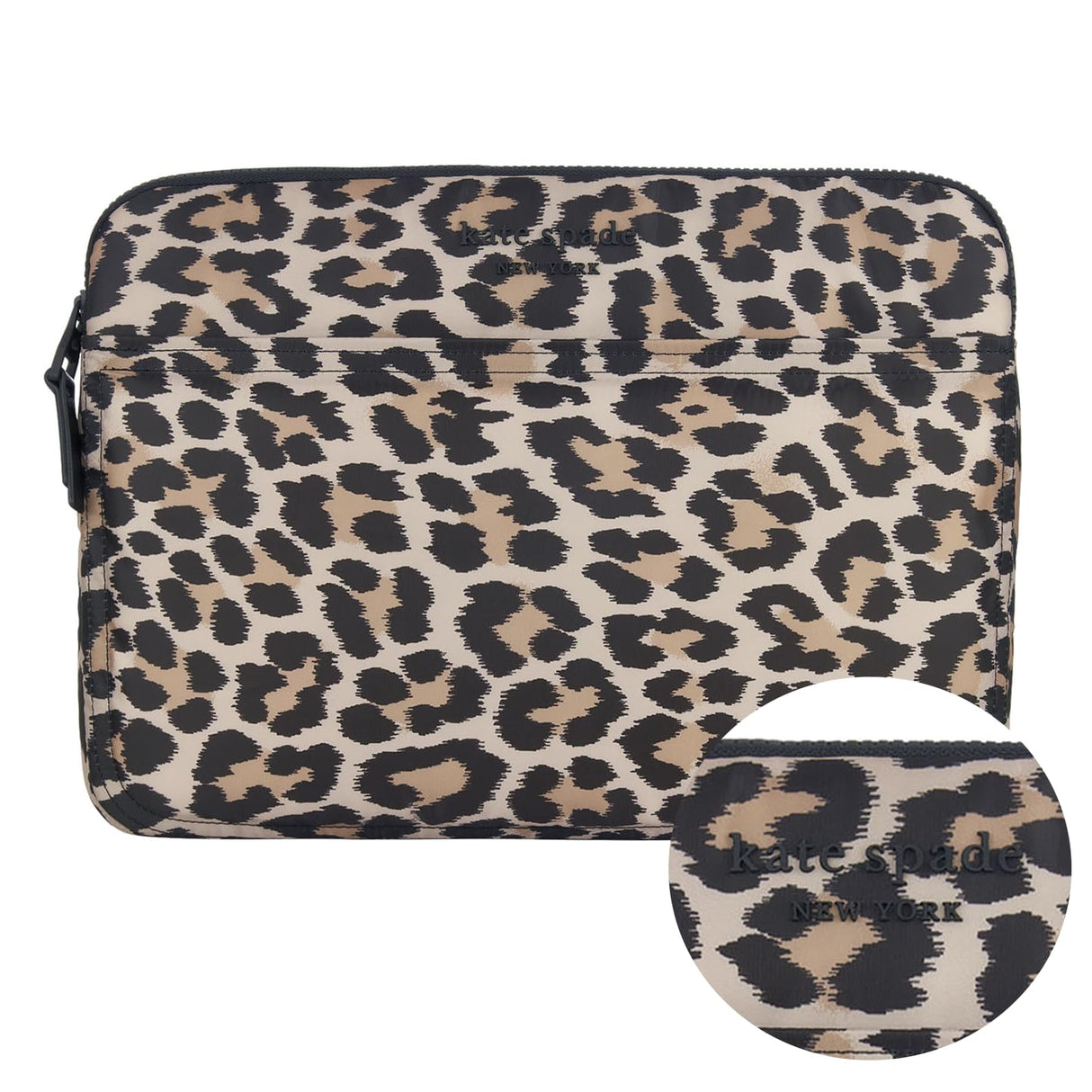 Kate Spade - Puffer Sleeve For 14in Laptops - Classic Leopard