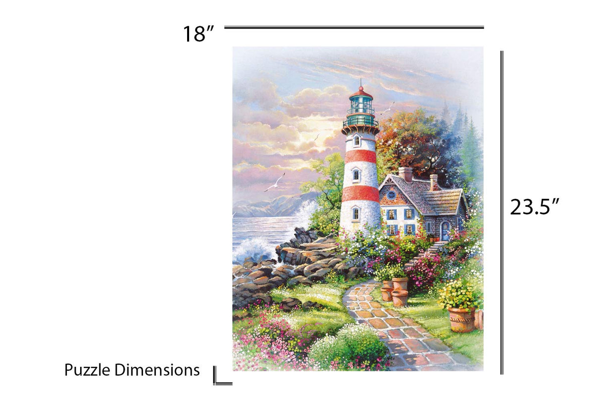 Springbok Puzzles - Signal Point - 500 Piece Jigsaw Puzzle - Made in USA - Unique Cut Interlocking Pieces