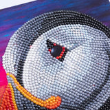 Craft Buddy DIY Crystal Art / Diamond Painting Greetings Card Kit - Puffin Sunset