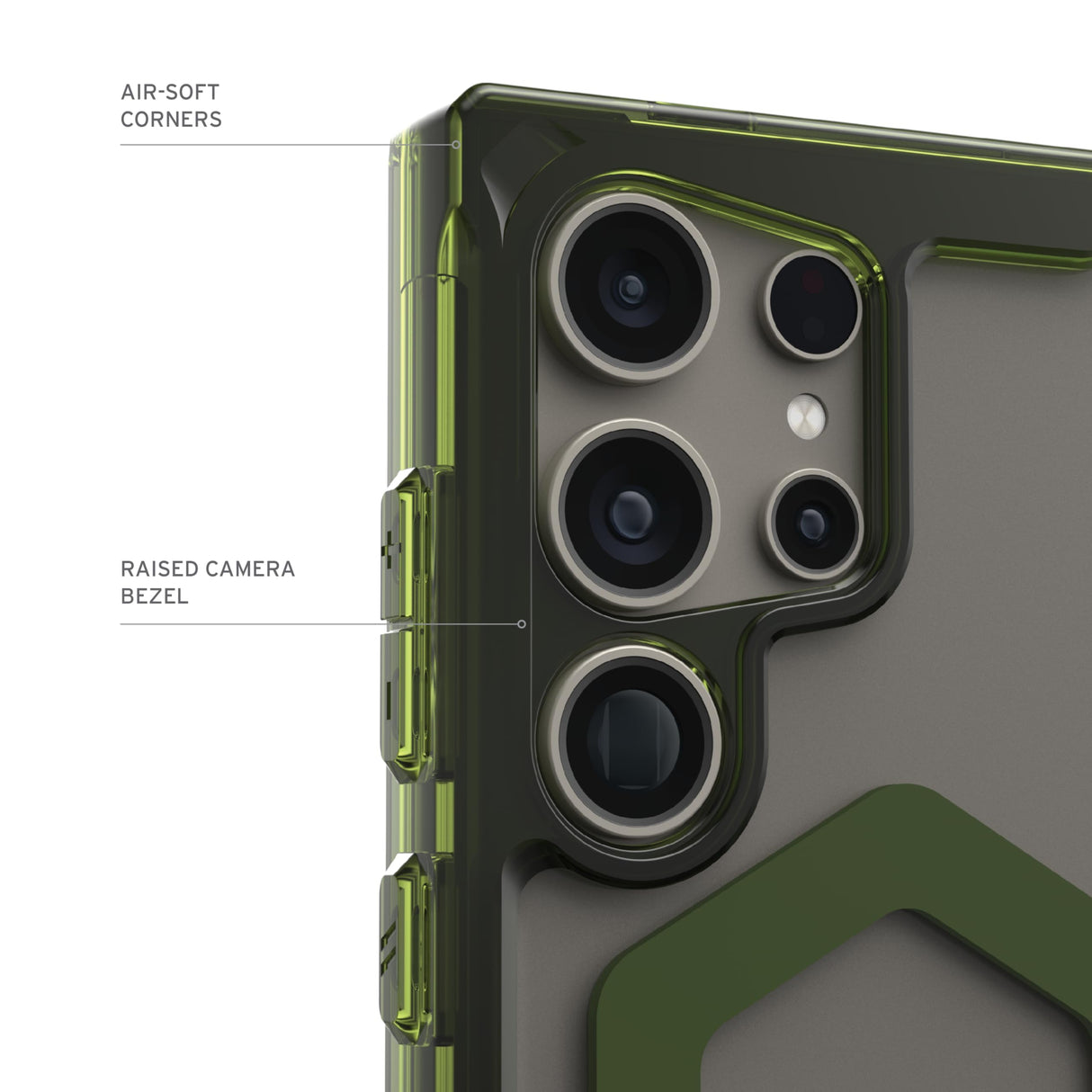 Urban Armor Gear (uag) - Plyo Pro Case For Samsung Galaxy S24 Ultra - Ice And Olive