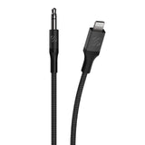 Scosche - Braided Apple Lightning To 3.5mm Aux Cable 4ft - Space Gray