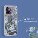 Rifle Paper Co - Ultra Slim Antimicrobial Case For Apple Iphone 14 Pro Max - Garden Party Blue