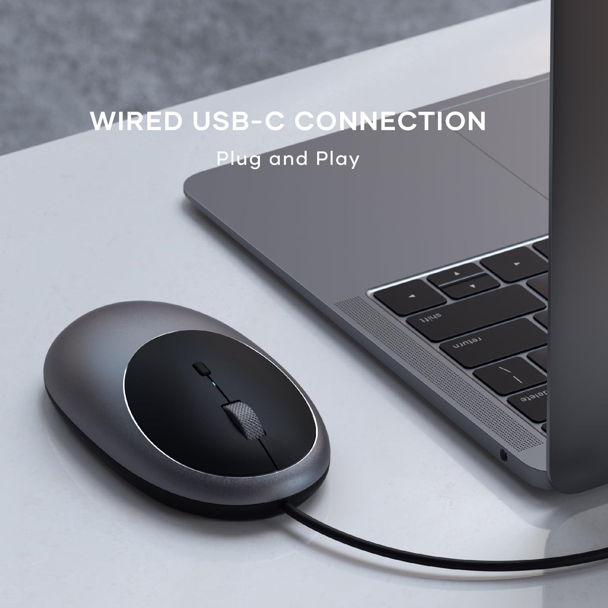 Satechi - C1 Usb C Wired Mouse - Space Gray