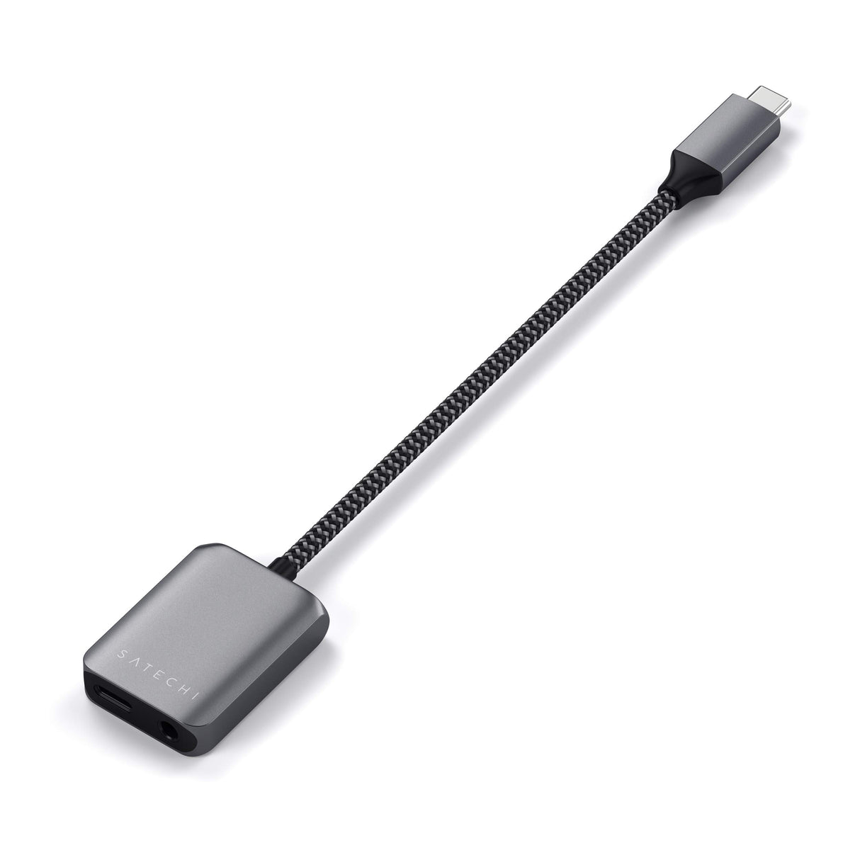 Satechi - Usb C To 3.5mm Audio And Pd Adapter - Space Gray