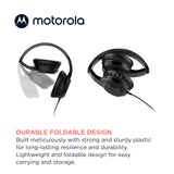 Motorola - Xt120 Wired Over Ear Headphones - Black