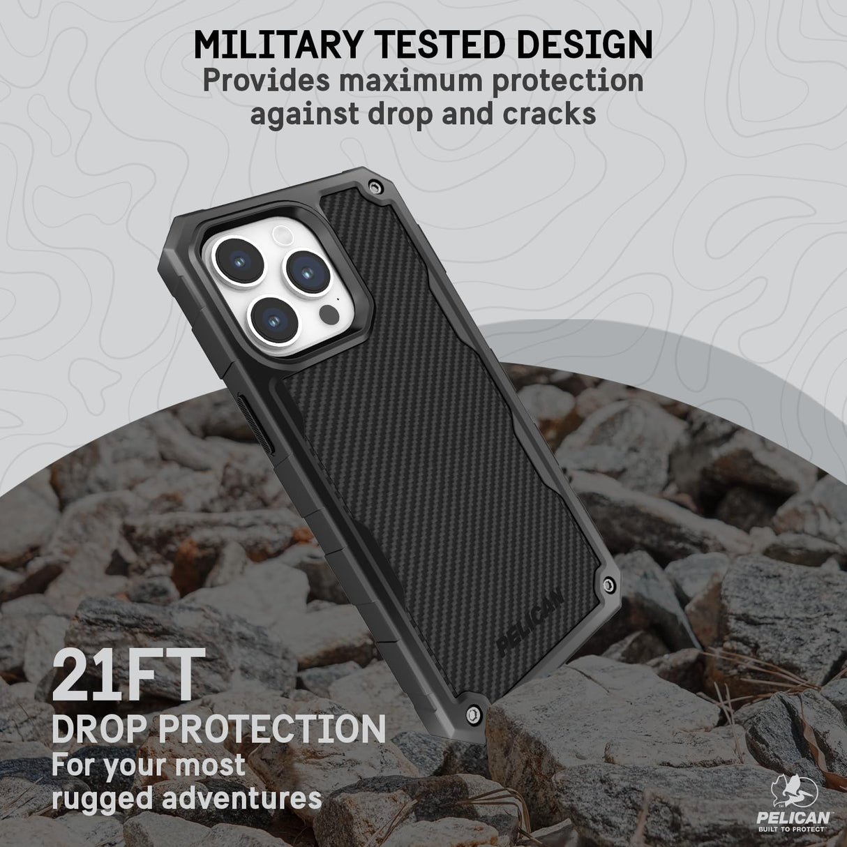 IPHONE 15 PRO PELICAN SHIELD CASE WITH MAGSAFE - KEVLAR