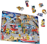 Larsen Puzzles Firefighters 45 Piece Children's Jigsaw Puzzle