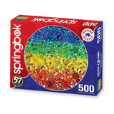 Springbok 500 Piece Round Jigsaw Puzzle Illuminated Marbles - Made in USA