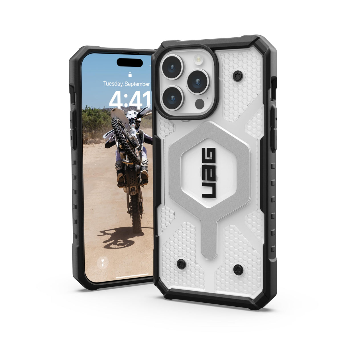 Urban Armor Gear (uag) - Pathfinder Magsafe Case For Apple Iphone 15 Pro Max - Ice