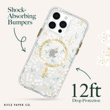 Rifle Paper Co - Magsafe Case For Apple Iphone 15 Pro Max - Petite Fleurs