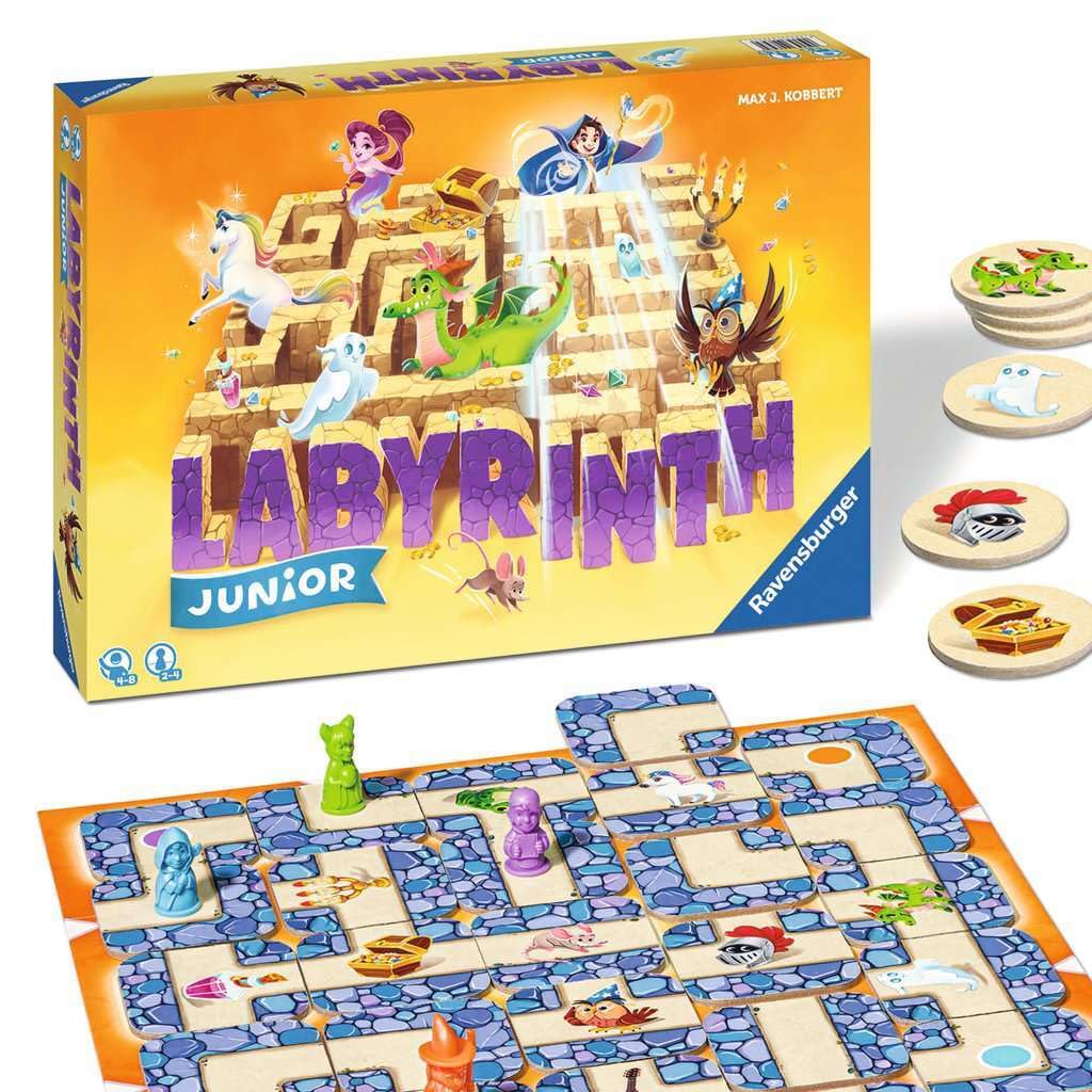 Ravensburger Labyrinth Junior - The Moving Maze Family Board Games for Kids Age 4 Years Up