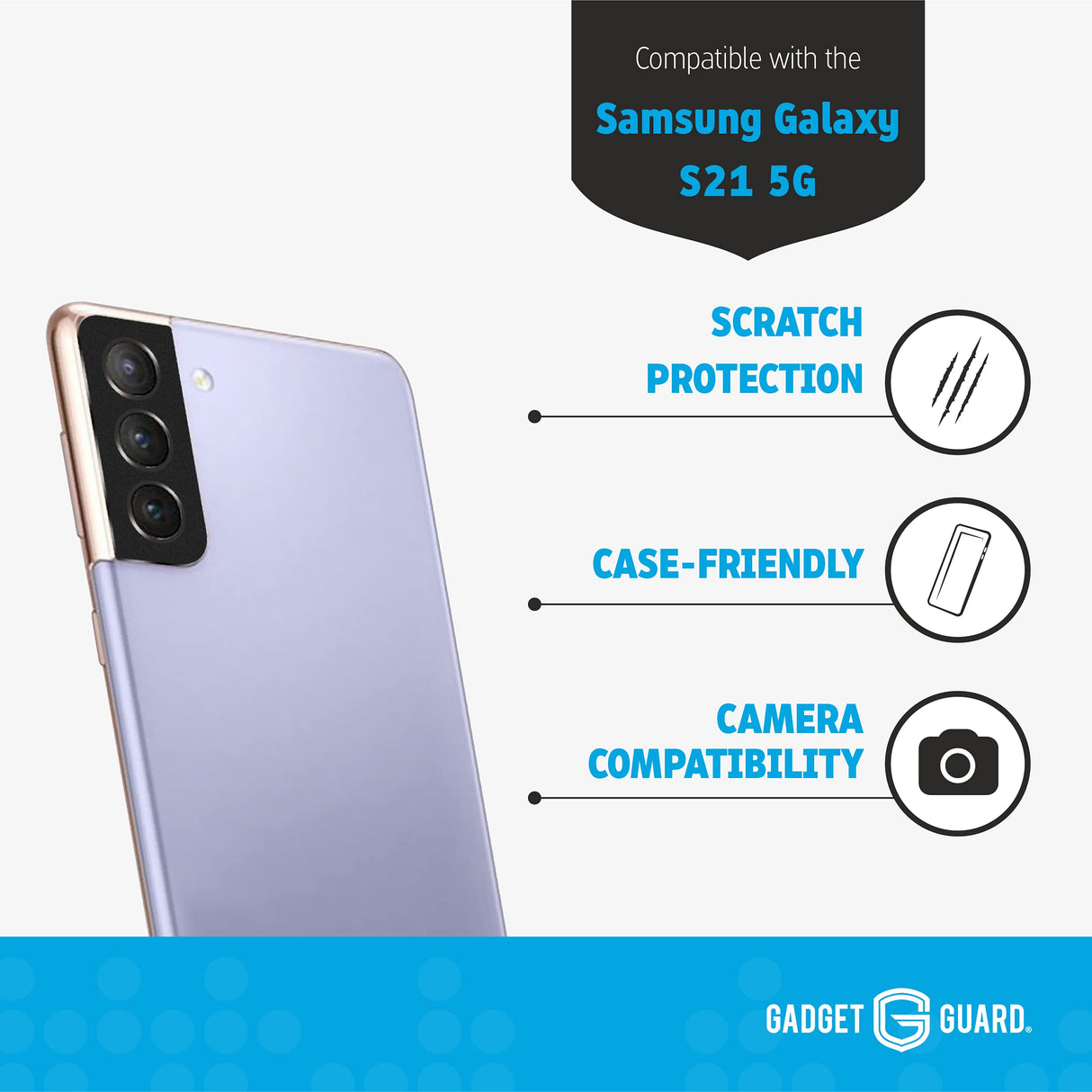 GADGET GUARD - CAMERA LENS PROTECTOR FOR SAMSUNG GALAXY S21