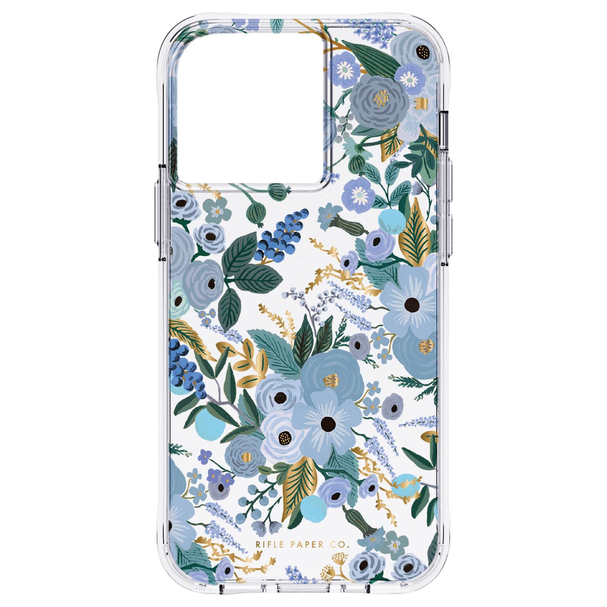 Rifle Paper Co. iPhone 13 Pro Case - Garden Party Blue [10ft Drop Protection] [Wireless Charging] Floral Printed Slim Phone Case for iPhone 13 Pro 6.1" with Shock Absorbing Material, Anti Scratch