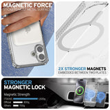 Itskins - Supreme_r Clear Magsafe Case For Apple Iphone 16 - Transparent White Print