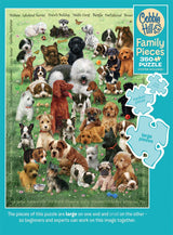 Cobble Hill Family Piece's 350 Puzzle - Puppy Love - Sample Poster Included