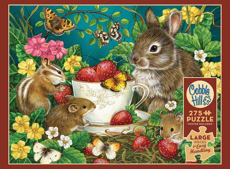 Cobble Hill 275 Piece Easy-Handling Puzzle - Berry Sweet - Sample Poster Included