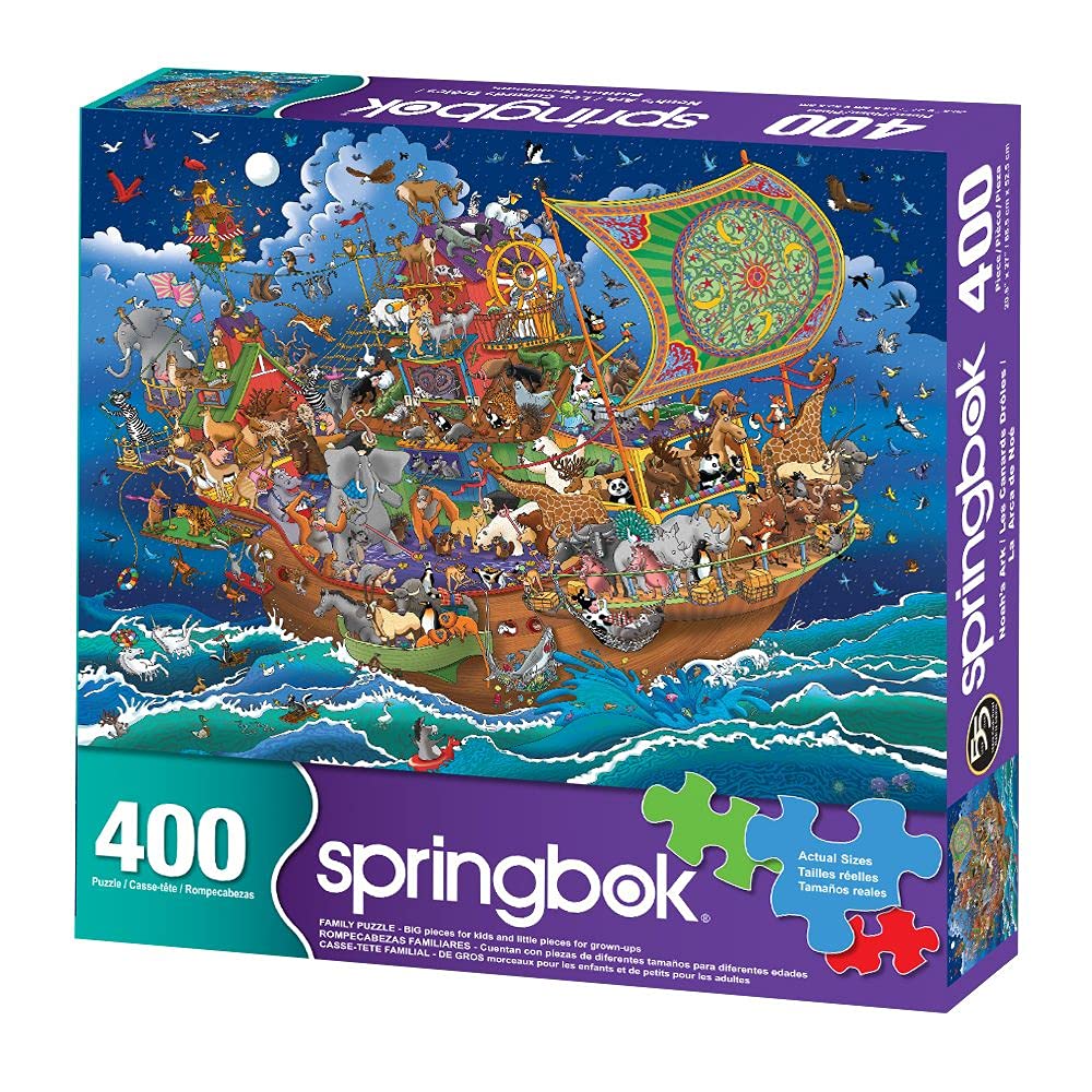 Springbok's 400 Piece Family Jigsaw Puzzle Noah's Ark - Made in USA