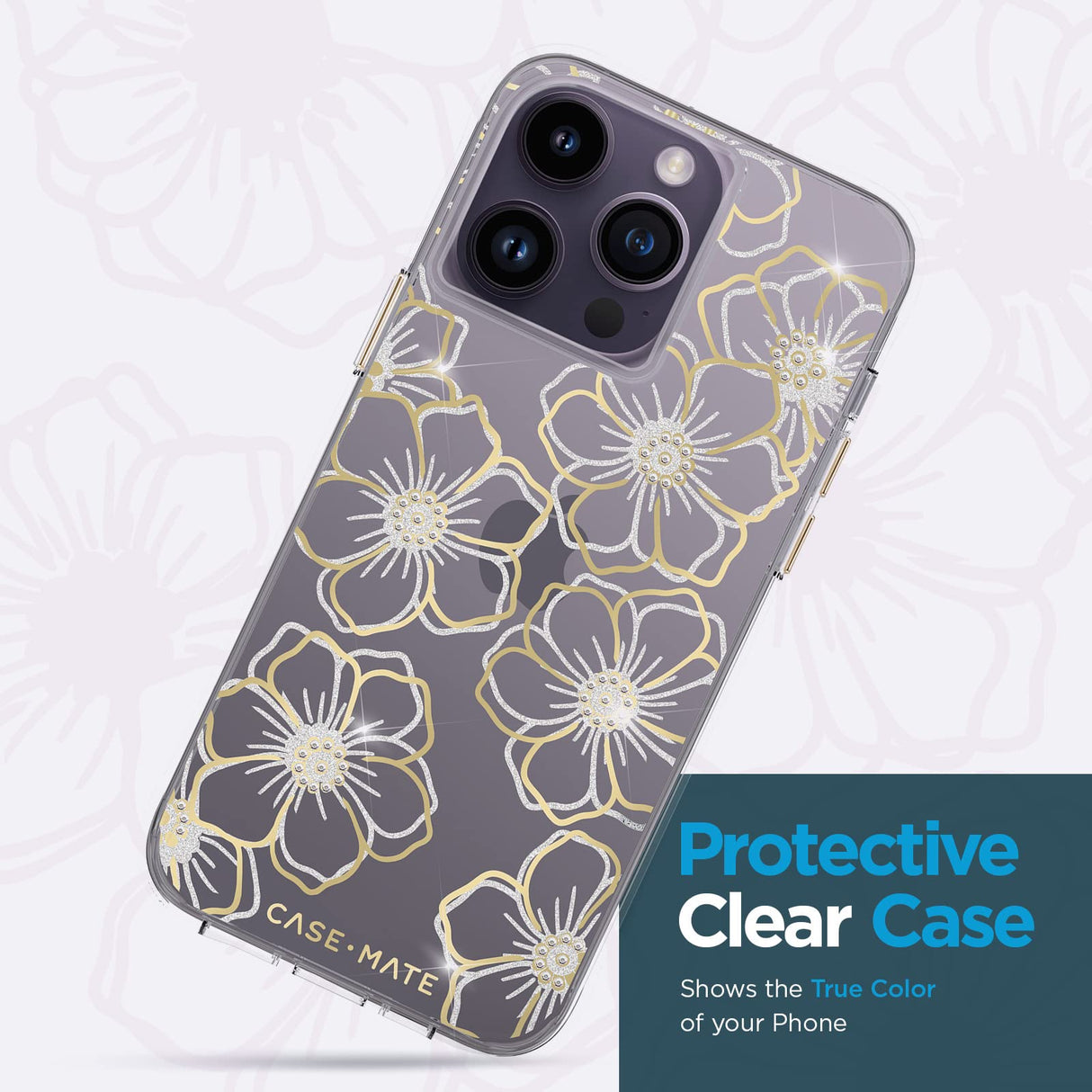 Case-mate - Floral Gems Case For Apple Iphone 14 Pro Max - Floral Gems