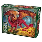 Cobble Hill 1000 Piece Puzzle - Red Dragon's Treasure - Sample Poster Included