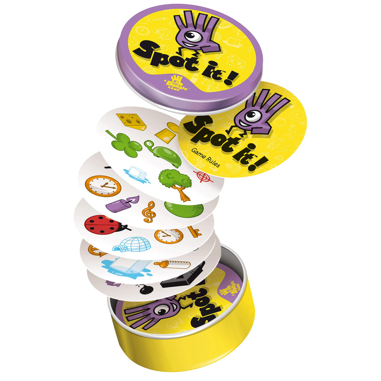 Spot It! Classic - Award-Winning Card Game with Endless Playability, Fast-Paced Observation Game for the Whole Family! Ages 6+, 2-8 Players, 15 Minute Playtime, Made by Zygomatic