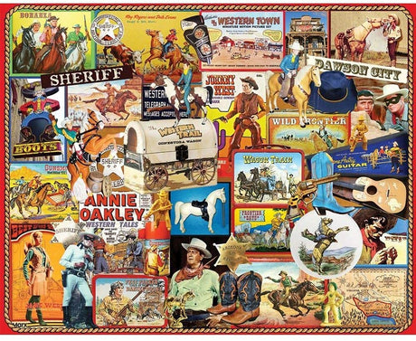 White Mountain Puzzles Cowboys, 1000 Piece Jigsaw Puzzle