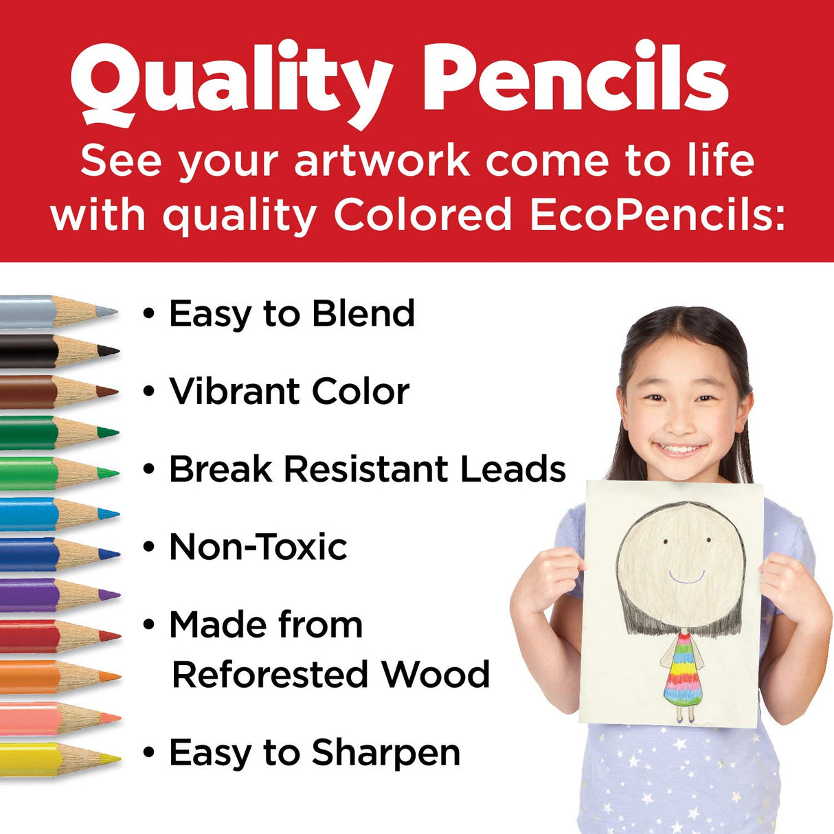 Faber-Castell World Colors Ecopencils, 27 Count - Diverse Skin Tone Colored Pencils For Kids