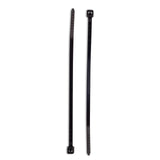 CABLE TIE 4IN 18LB NYLON SELF-LOCKING BLACK 100 PACK