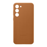 Samsung - Leather Case For Samsung Galaxy S23 - Brown