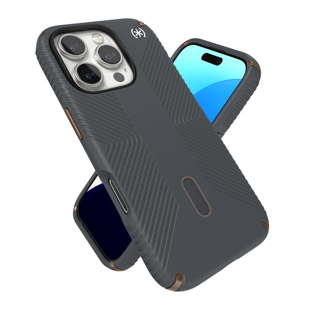 Speck - Presidio2 Grip Case With Clicklock For Apple Iphone 16 Pro - Charcoal Grey