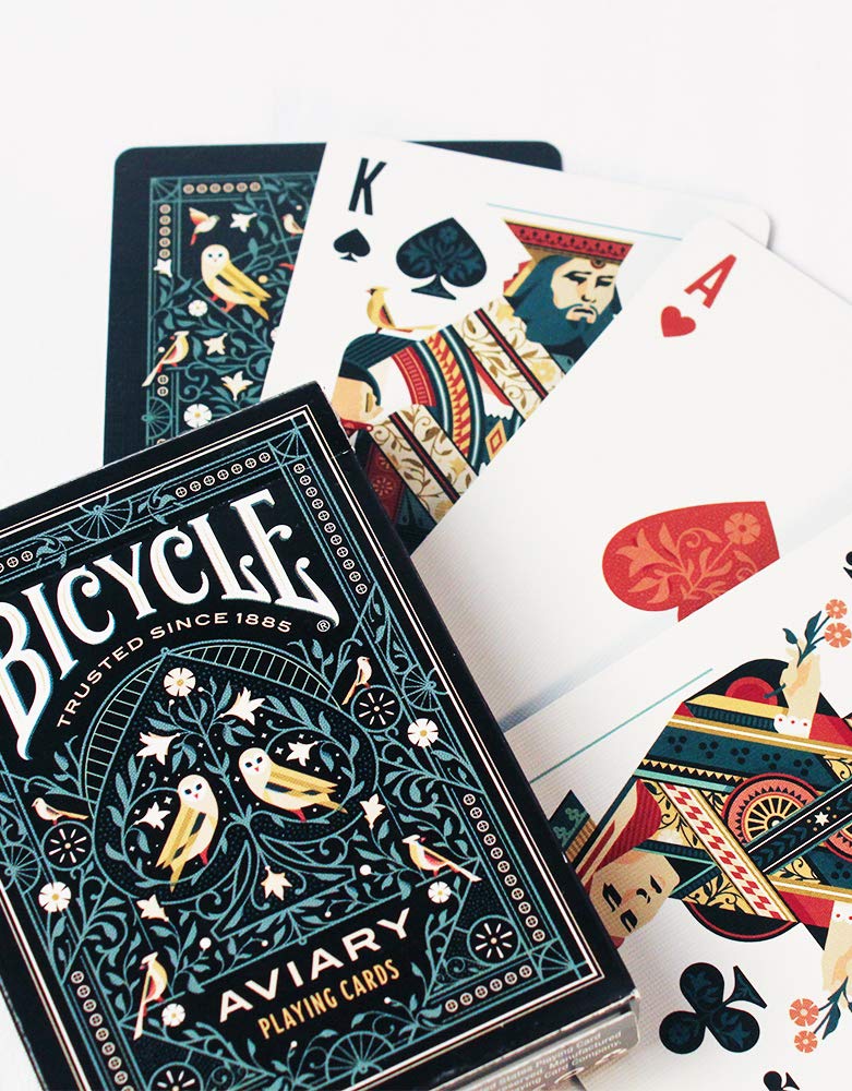 Bicycle Aviary Playing Cards, Teal