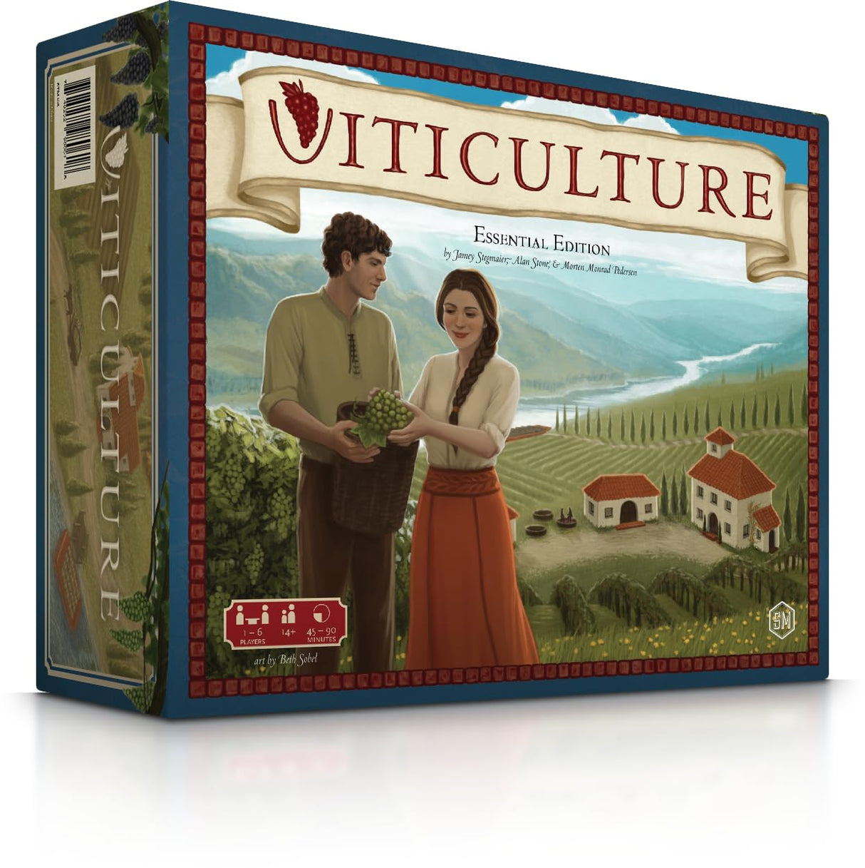 Stonemaier Games: Viticulture Essential Edition | Create The Most Prosperous Tuscan Vineyard | Wine Themed Strategy Board Game for Adults and Family | 1-6 Players, 90 Mins, Ages 14+