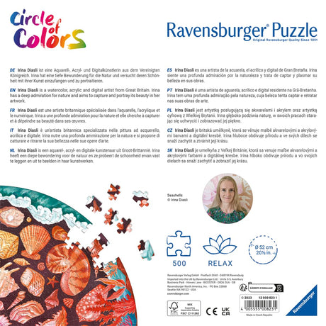 Ravensburger Circle of Colors: Seashells 500 Piece Jigsaw Puzzle for Adults - image 5