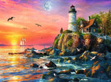 Ravensburger Lighthouse at Sunset 500 Piece Jigsaw Puzzle for Adults - Handcrafted Tooling, Made in Germany, Every Piece Fits Together Perfectly