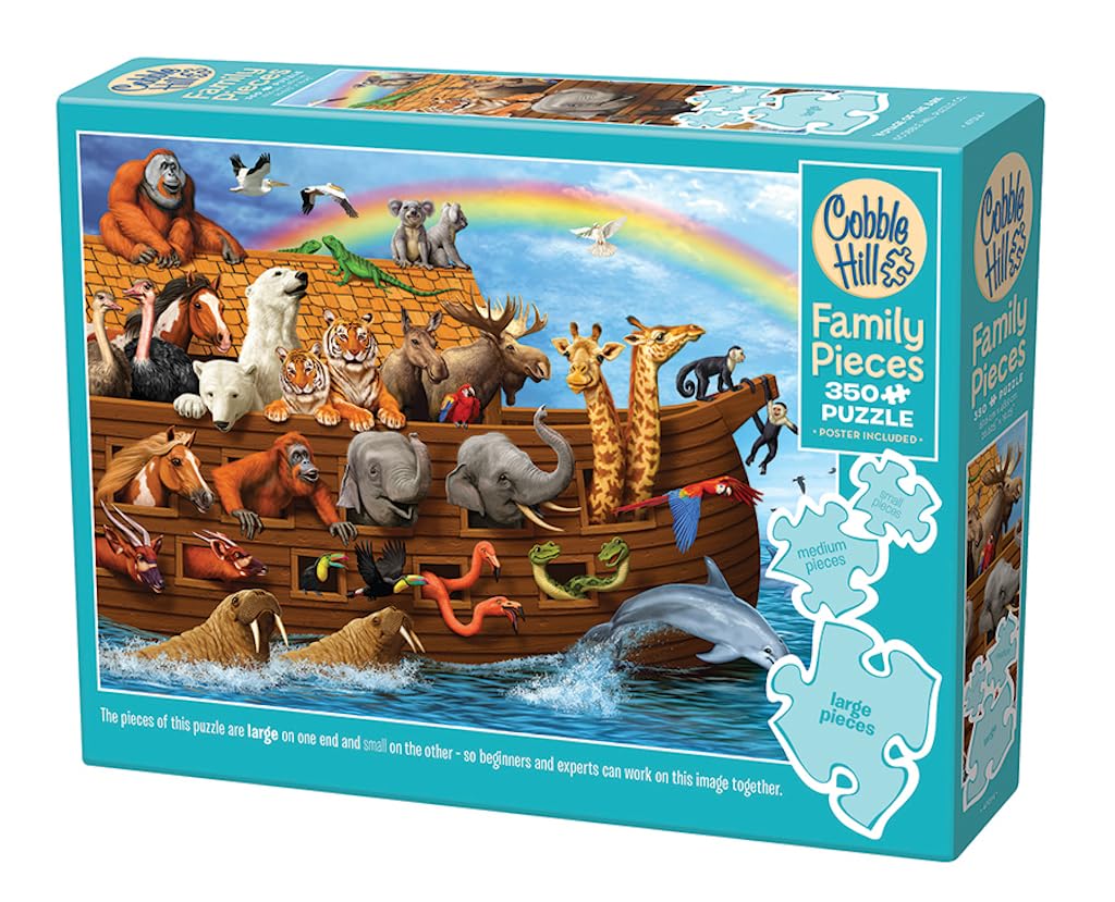 Cobble Hill Family Piece's 350 Puzzle - Voyage of The Ark - Sample Poster Included