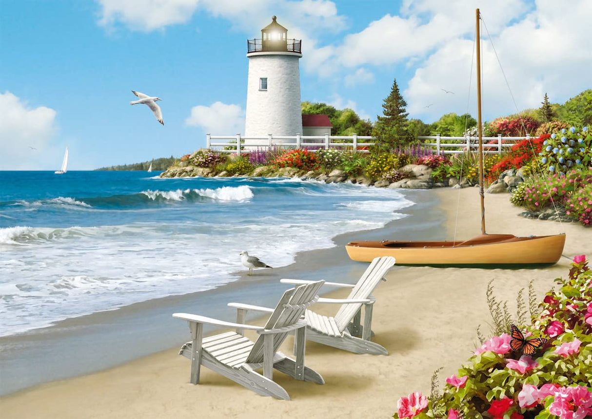 Ravensburger Sunlit Shores Jigsaw Puzzle - 300 Unique Pieces | Precision Fit | Anti-Glare Surface | Perfect for Adults and Kids | Eco-Friendly