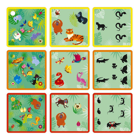 Janod Jungle Picture Brain Teaser 60 Puzzles 3 Difficulty Levels - Ages 5+ - J02642 - image 3