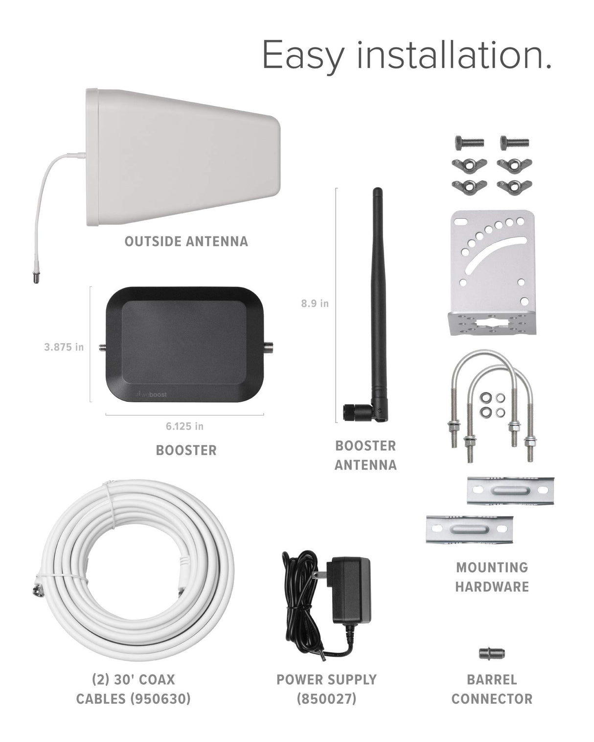 Weboost - Home Studio Cellular Signal Booster - Black